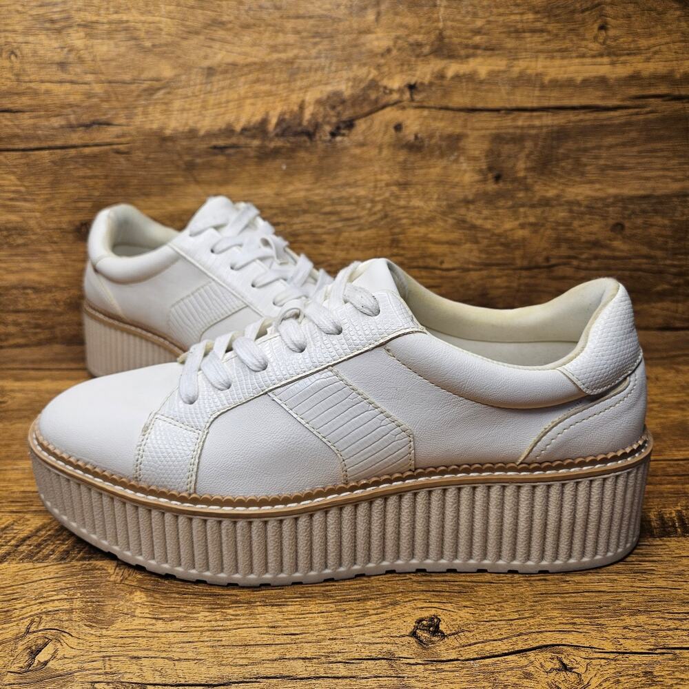 Dolce Vita Bubbles White Platform sneakers sz 11
